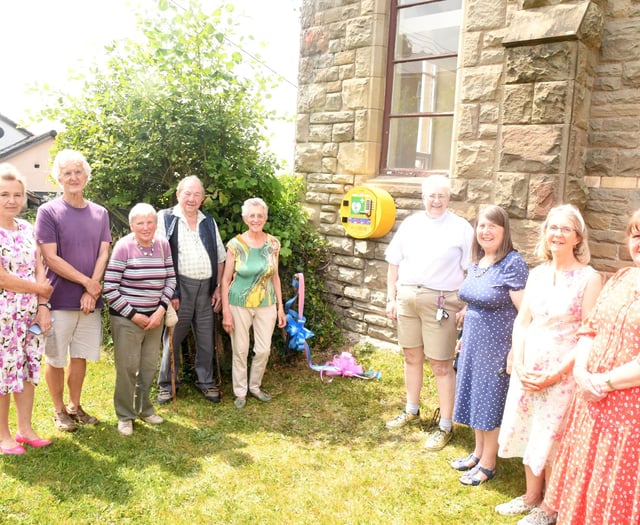 New defibrillator for village