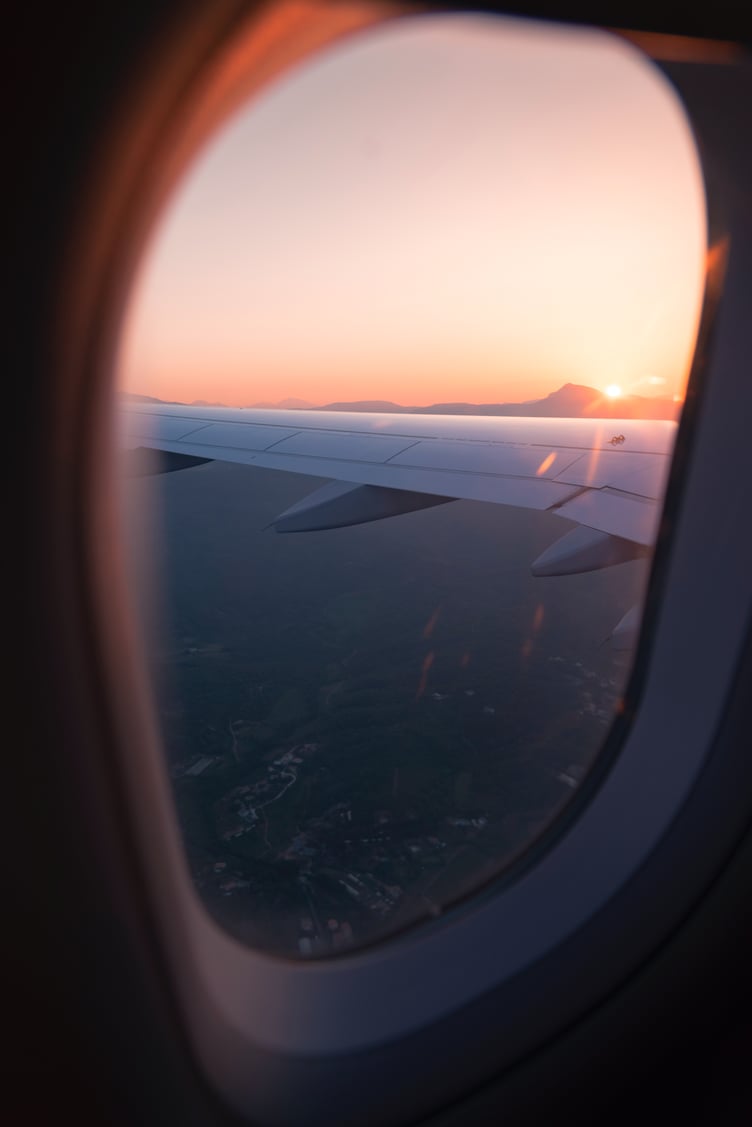 Airplane stock image
