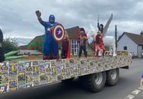 Aylburton Carnival parade escapes the rain but...