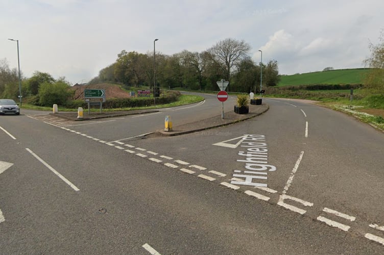 The crash happened at the junction with Highfield Road