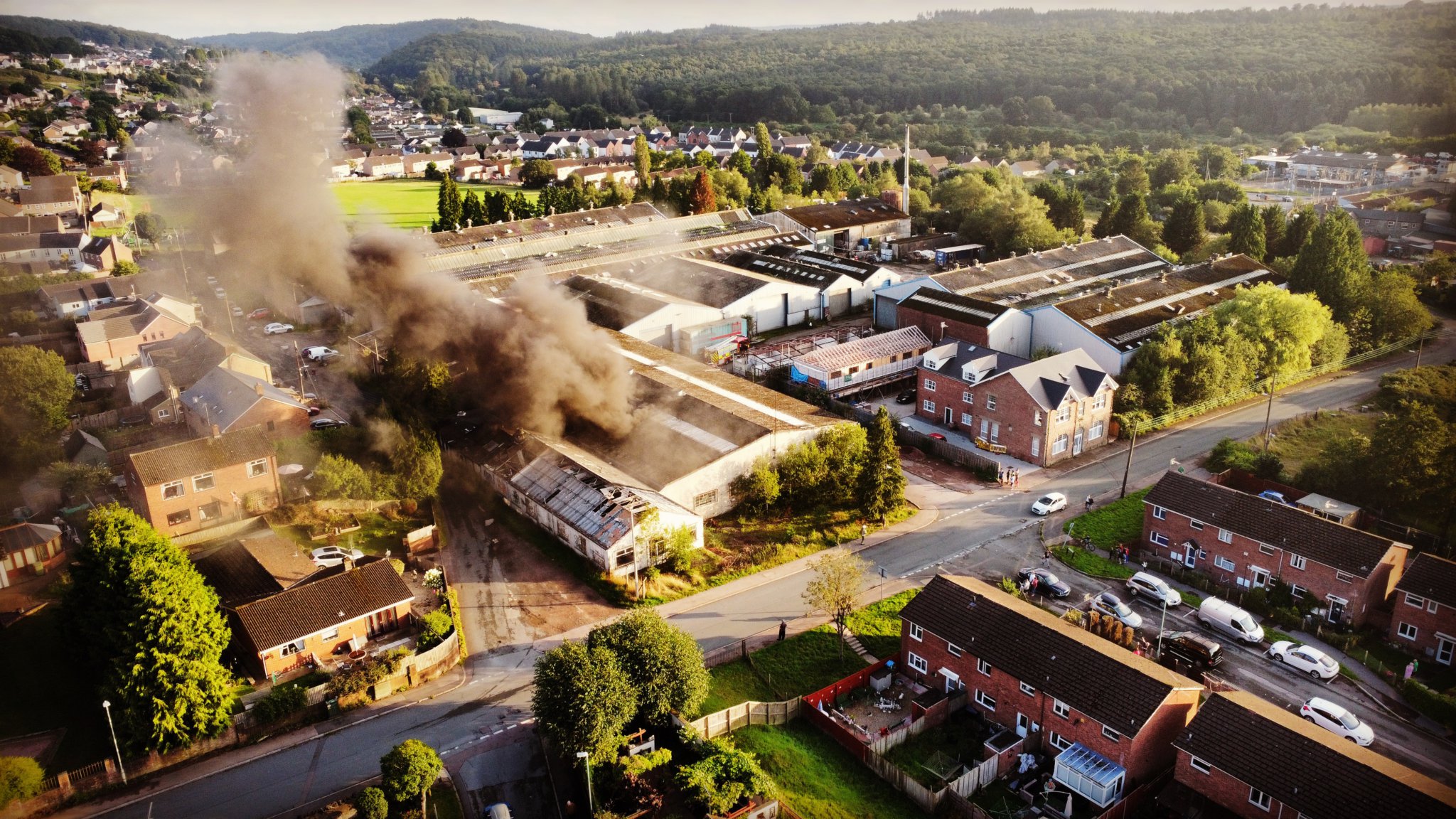 Firefighters called out to blaze at former factory in Cinderford