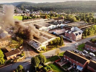 Firefighters called out to blaze at former factory in Cinderford