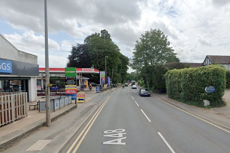 The A48 in Chepstow