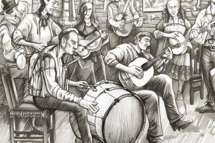 AI folks music graphic