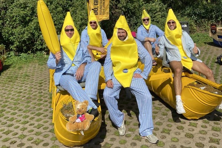 Totally Bananas in the Monmouth Raft Race