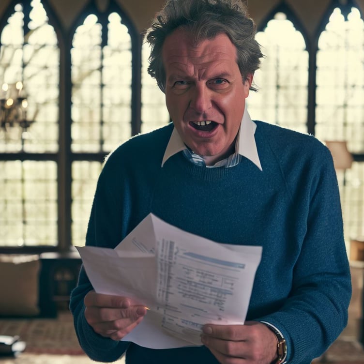 Rich man angry at tax bill