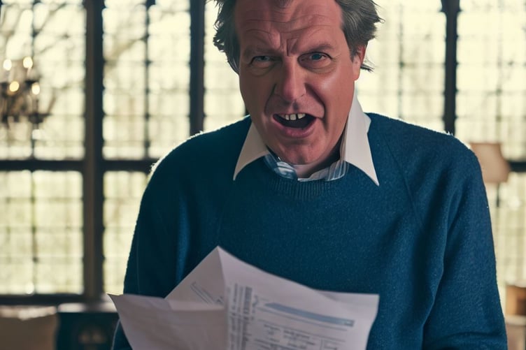 Rich man angry at tax bill