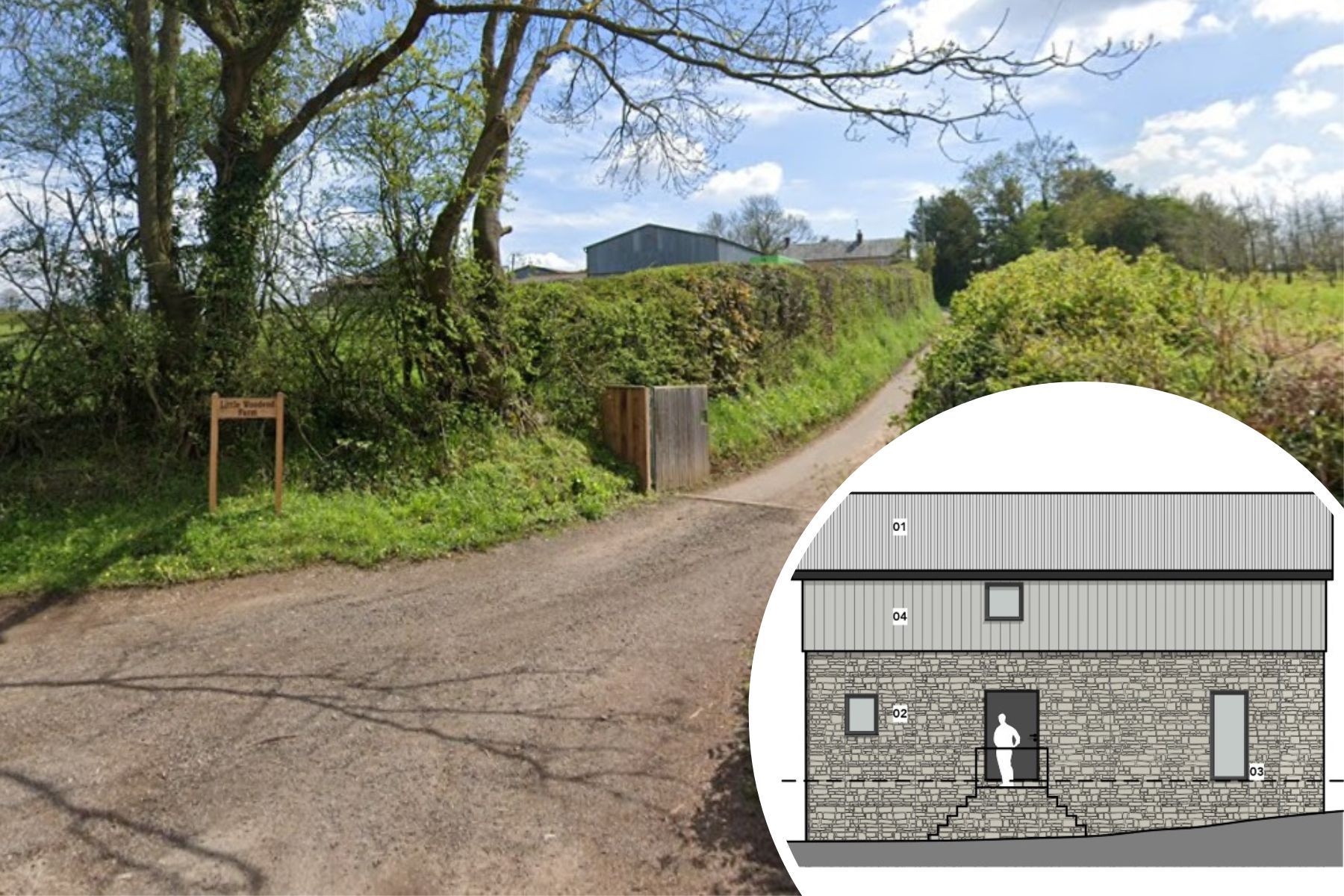 Five-home farm plan on county border is approved