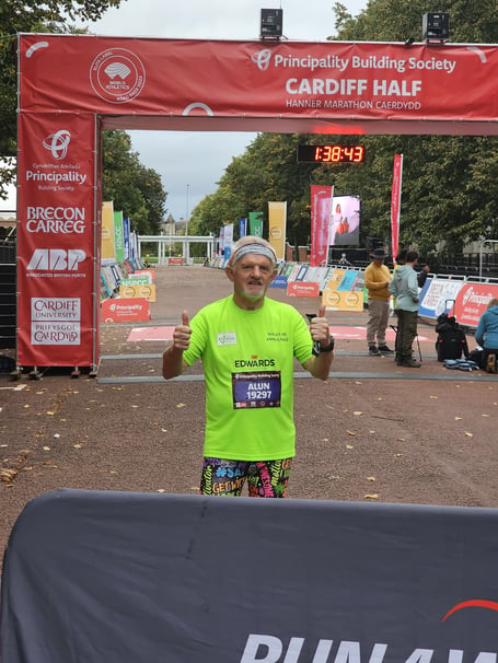 Great grandfather runs for two Welsh charities