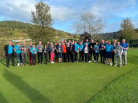 Golf club presentation day goes with a real swing...