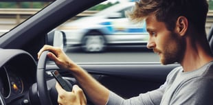 Cinderford man fined for using phone while driving on M5