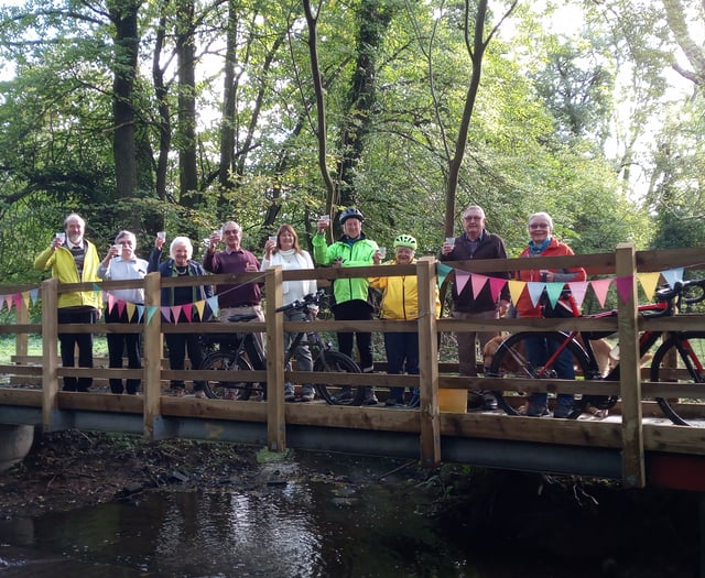 Villagers pop Champagne corks as bridge over ‘dangerous’ ford unveiled