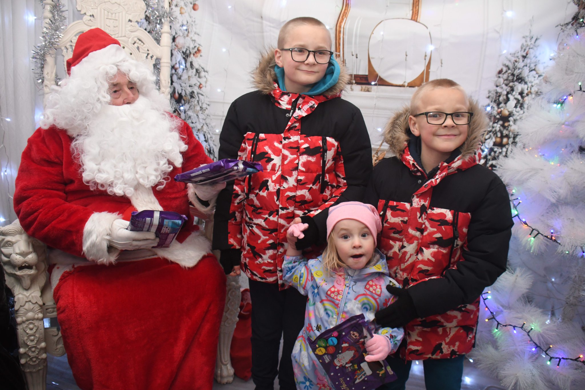 Lantern parade as town lights go on for Christmas