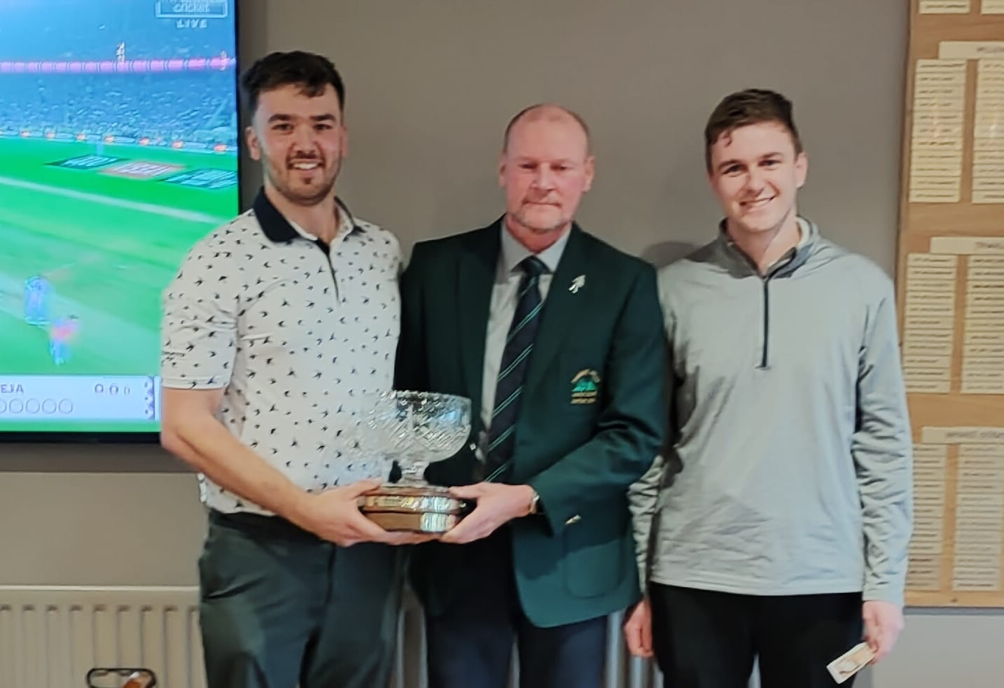 Derek Parker Trophy win at Forest Hills for Scott and Ryan