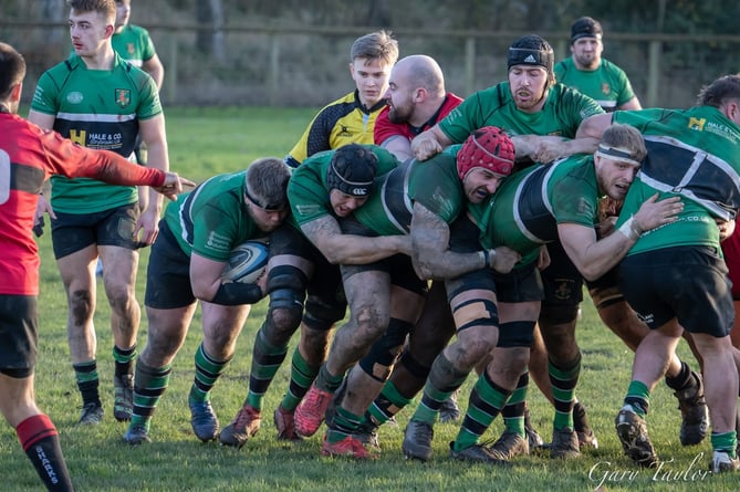 Drybrook in action at home to Gordano