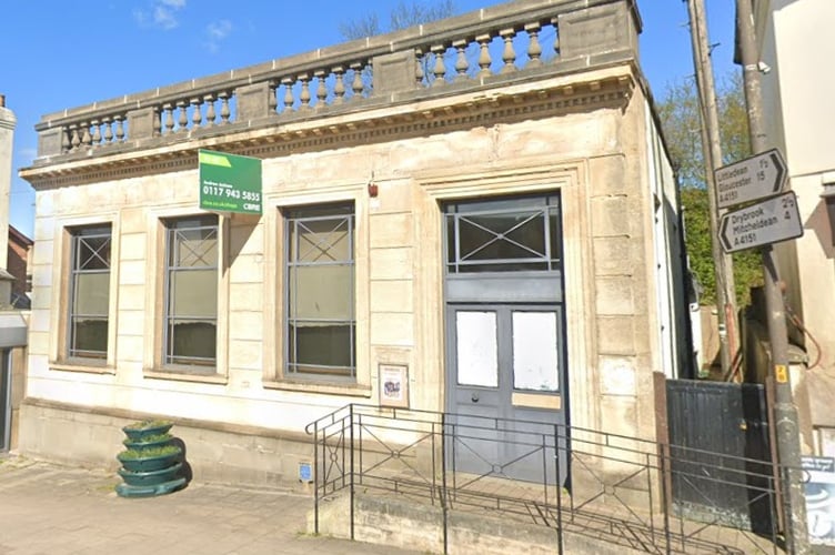 The former Lloyds Bank building in Cinderford