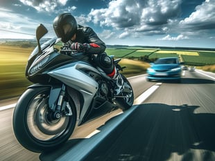 Awre motorcyclist who 'crossed line' on A48 is fined
