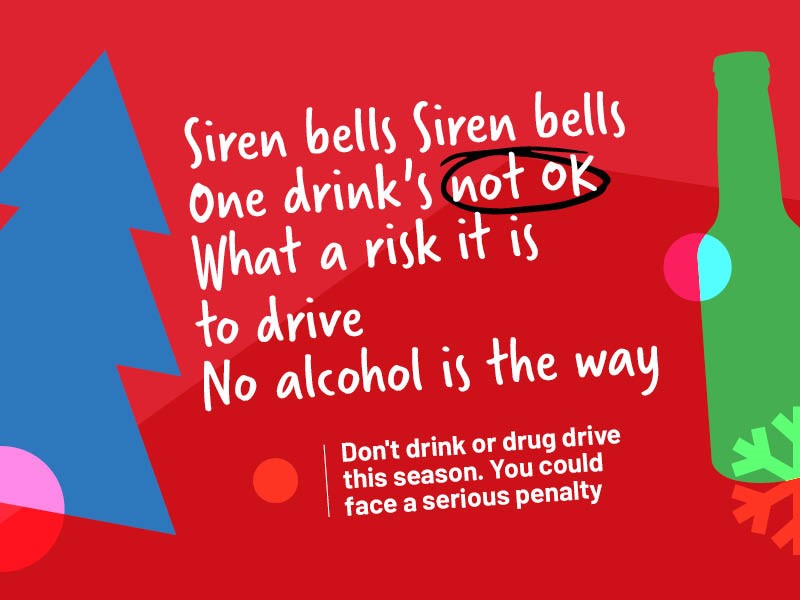 Safety spin on classic carols for anti-drink and drug driving campaign