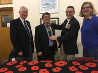 'Sterling' Rob hand over reins of Longhope RBL to Vice-Chair Nick