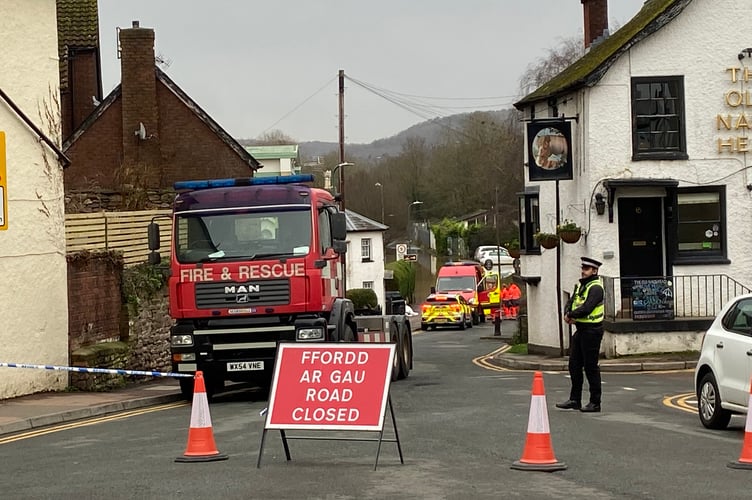 No way through to flood-hit Old Dixton Road