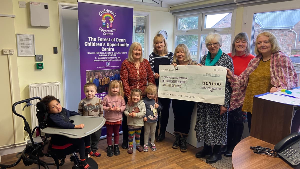 English Bicknor WI ladies get crafty to raise over £1000 for Children's Centre 