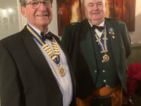 Longhope RBL members celebrate Burns Night with haggis address
