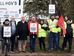 Workers at Suntory Factory go on strike