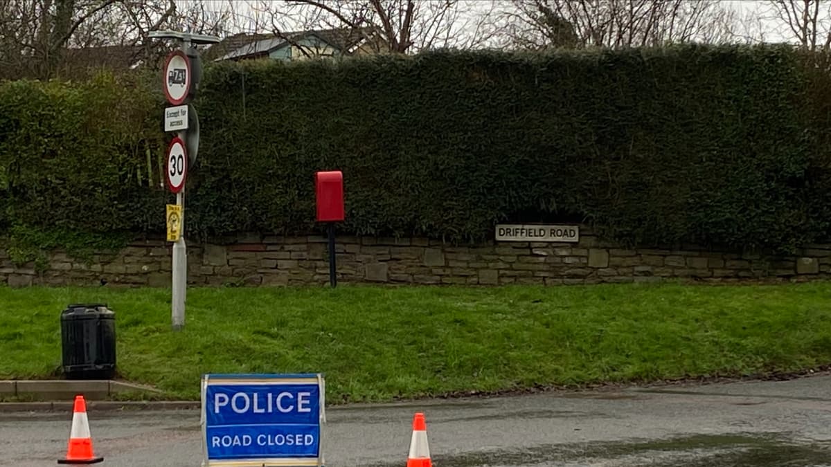 Driffield Road to Highfield Road Lydney closed due to fallen tree