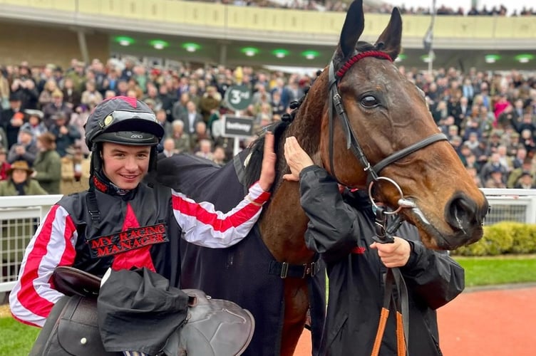 Venetia Williams' Funambule Sivola took third in Queen Mother's Chase.jpg