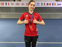 Double gold on GB debut for Isobel