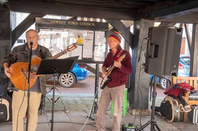 Music outside the Market House