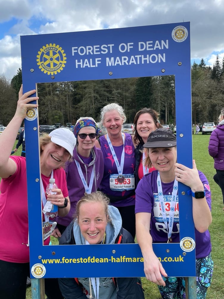 Fit2Run participants in the Forest of Dean Half Marathon