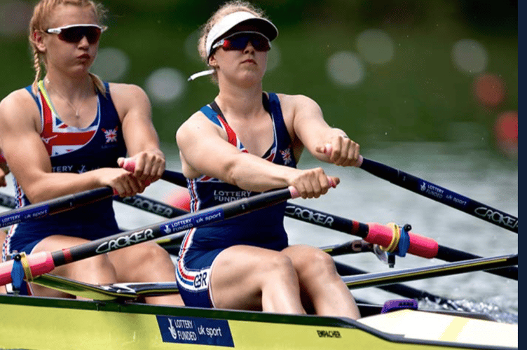 Mathilda Hodgkins-Byrne racing for GB