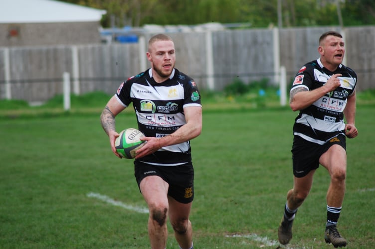 Brad Dunn scored two tries. Picture: Roger Pike.