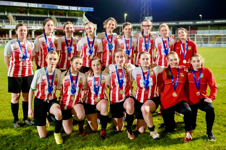 Ross Juniors Women finished runners-up in the Herefordshire County Cup 