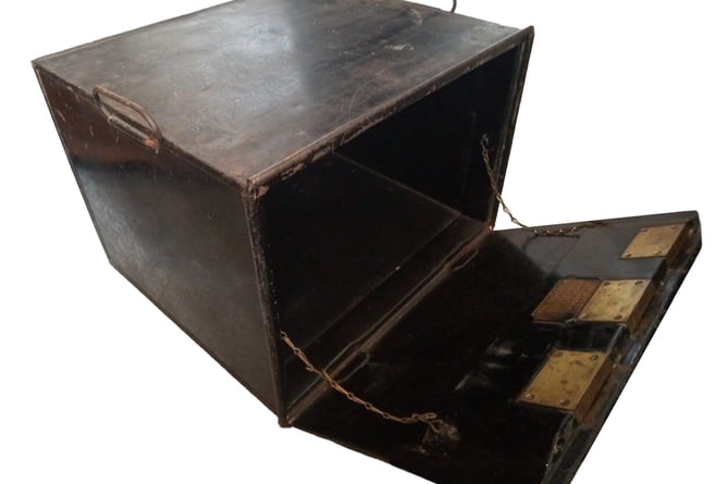 A lock cash box used by the Oddfellows 