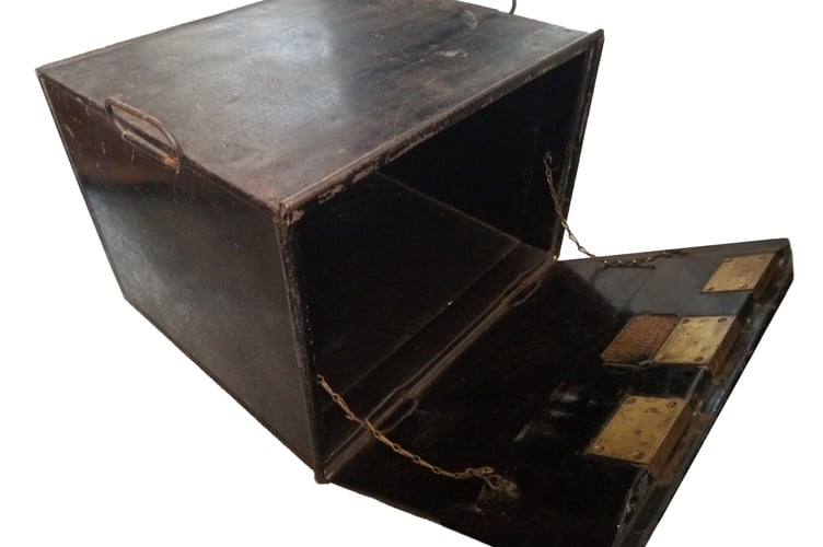 A lock cash box used by the Oddfellows 