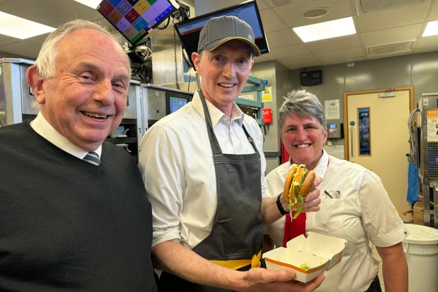 MP is "lovin' it" at local branch