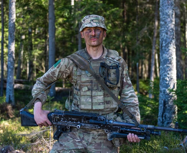 Coleford paratrooper on Estonia exercise