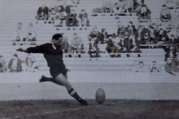 Navy V's RAF 1984;  Gerry Price during the match.