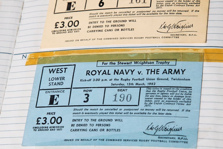 Memorabilia from Gerry Price's rugby career