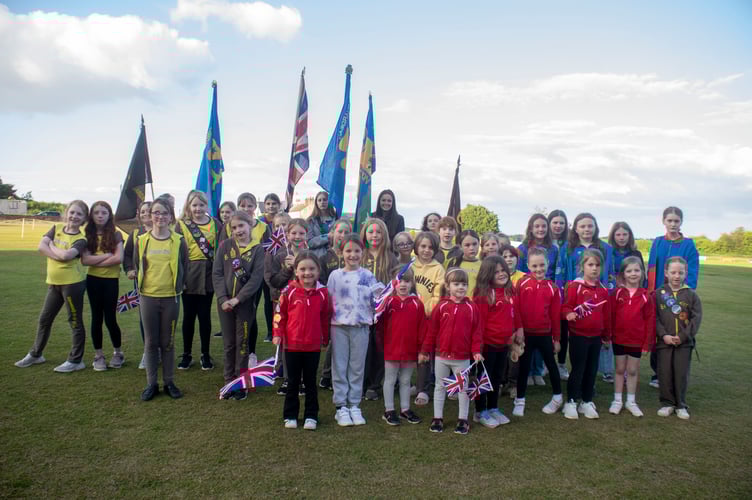 Guides, Brownies and Rainbows at Ruardean.