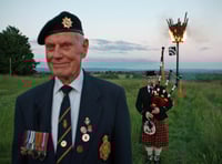 Beacon lit by son of D-Day veteran