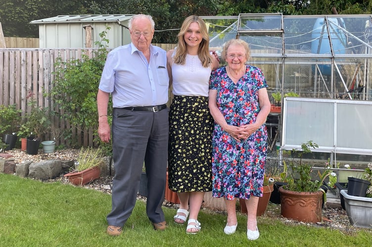 Paul and Margaret Morgan pictured with their daughter Kristina.