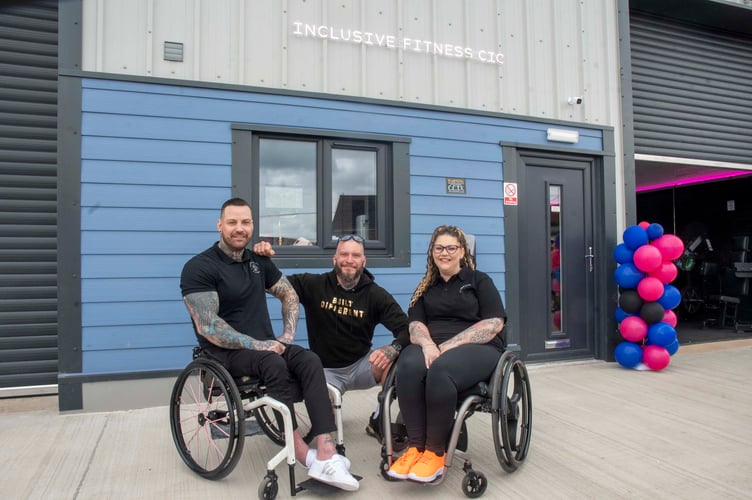 Gareth Hughes and Carrianne Halford with fellow director Andrew Rowbotham.