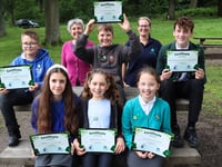 Forest of Dean students at Eco-Schools Green Flag celebration event
