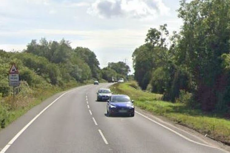 The A4810 near Magor
