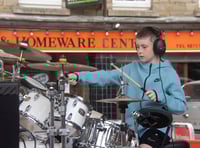 (*WITH 9 PIX) Drummers in rhythm at showcase
