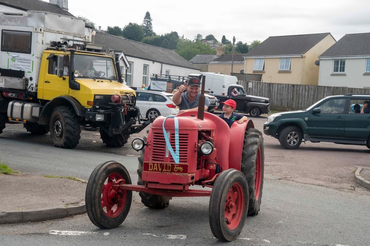 Dave Read Jnr with a passenger.