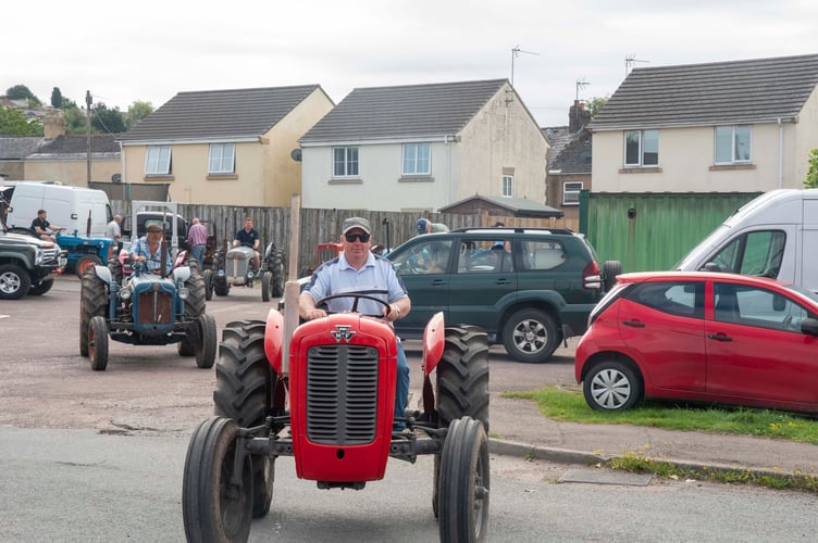 James Bocking on his Massey Ferguson